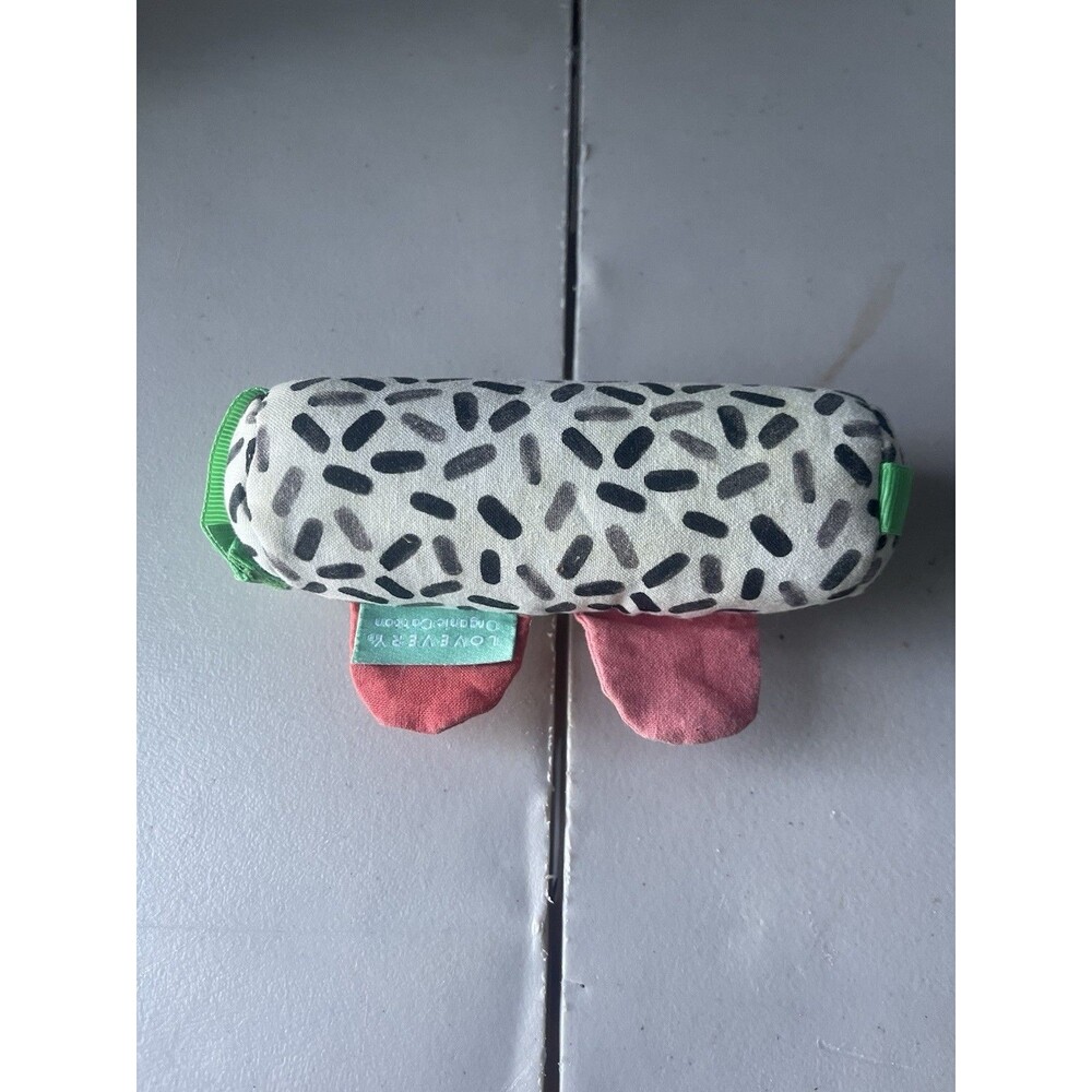 Lovevery Organic Cotton Sensory Rolling Toy Baby Crinkle Rattle Montessori Play